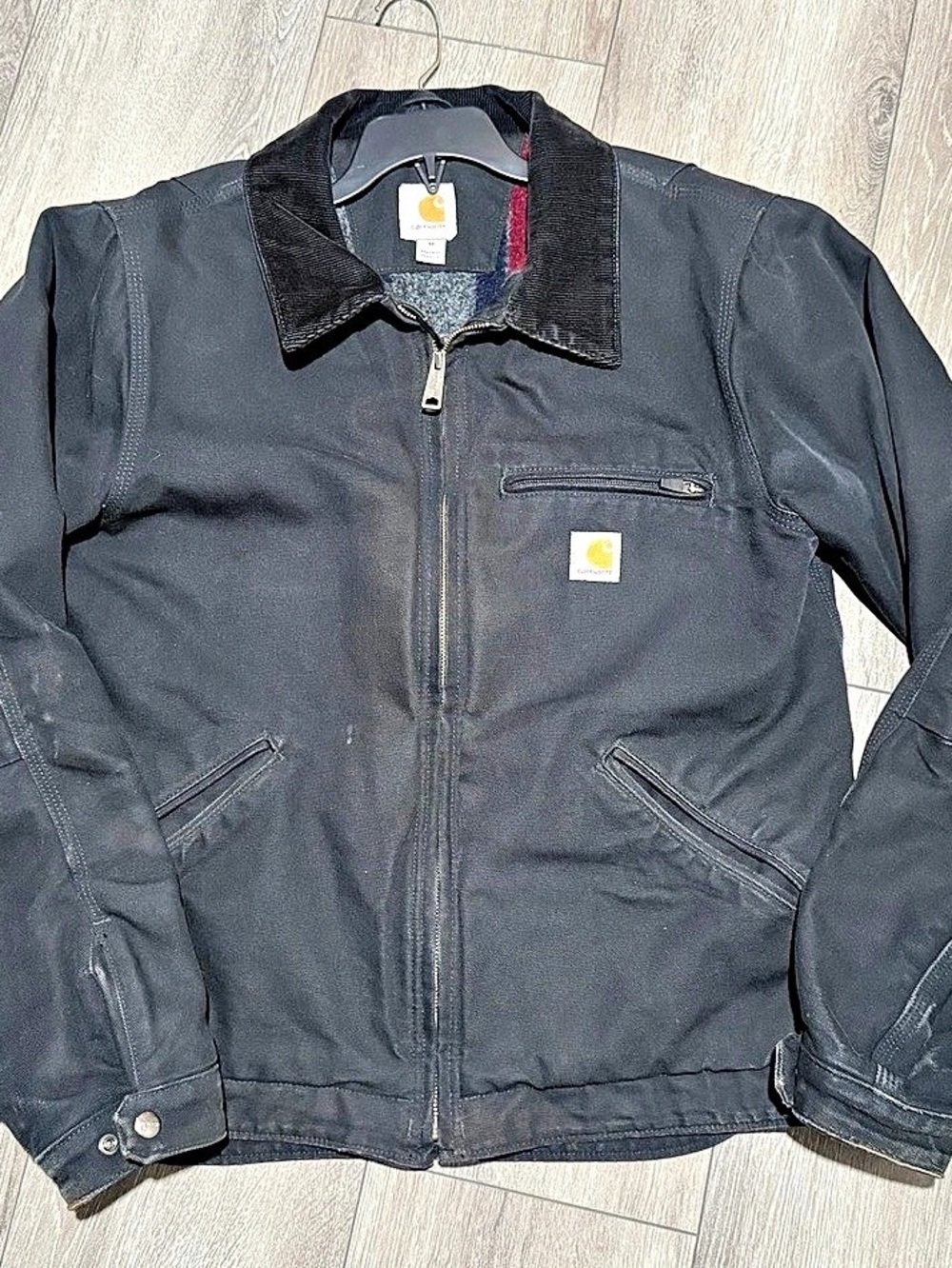 Carhartt Rugged Flex Detroit Jacket Black Jacket Size Medium